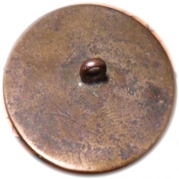 GWI 15-A 32mm Brass found in Box of Goodyear buttons by Simone Idaho State Kincaid Button Society.A-5