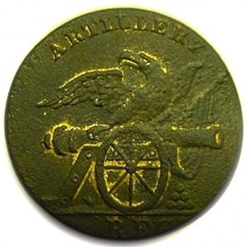 1808-11 Federal Artillery Regiment 21mm brass AY 47-B georgewashingtoninauguralbuttons.com o