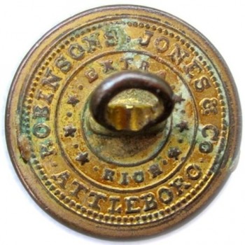 1828-34 Federal Artillery Militia Brass 22mm. AY57-B rj silverstein's georgewashingtoninauguralbuttons.com r