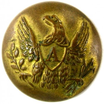 1840-50 Artillery 19.7mm Gild brass RJ Silverstein's georgewashingtoninauguralbuttons.com O