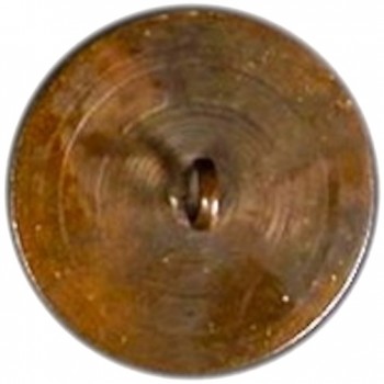WI 1-C 34mm Copper Lathe Turned Button rj Silverstein's georgewashingtoninauguralbuttons.com C-3R