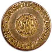 WI 10-A BRASS 35MM R-7 WI 10-B RJ Silverstein's georgewashingtoninauguralbuttons.com B-1