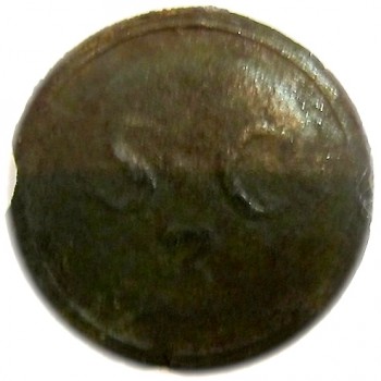 1775 South Carolina Rangers Mounted Infantry Unit Enlisted mans pattern Cast Pewter 24.5mm Slightly domed face
