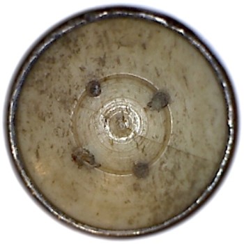 1776-1782 63rd Regt of Foot 24mm Coat Silvered Bone Back RJ Silversteins georgewashingtoninauguralbuttons.com R