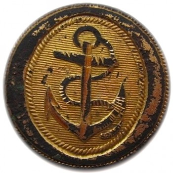 1787-1812 Captain - Commander Navy & Marines 22mm Gilt Brass orig shank georgewashingtoninauguralbuttons.com r