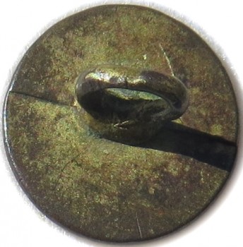 1802 U.S.Navy 12.25mm Cuff Gilt Brass Undug Orig Shank rj silversteins georgewashingtoninauguralbuttons.com r