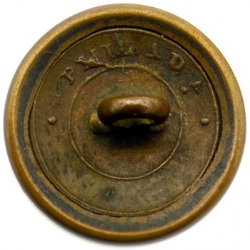 1810-26 Virginia Militia 20.79mm Convex Brass Albert's VA 1B :RV 50:Tice's VA100B.1 Helmet Plume Larger Un-Dug Specimen Rarity RJ Silverstein georgewashingtoninauguralbuttons.com R