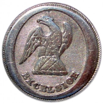 1812-1830 NY 10-A Post Revolution New York Militia 23mm georgewashingtoninauguralbuttons.com O