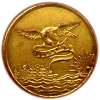 1815-30 Engineers 21mm Gilt Brass Tices EG 100b.1 georgewashingtoninauguralbuttons.com O