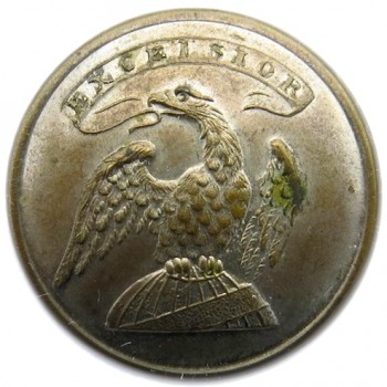 1815-30 New York Militia 21.10mm Silver Copper Orig Shank Albert's NY 13:Tice 110A.10 PD $75.00 02-01-13