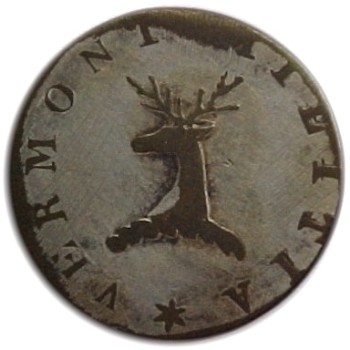 1820's Vermont Sheffield rolled Silver-plated copper VT105A..2 VT 3 RJ Silverstein's georgewashingtoninauguralbuttons.com O 2