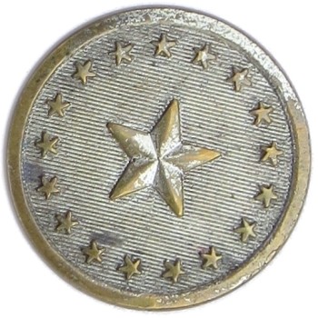 1830's Maine State Militia Northern Star 21.52mm Silver Plated ME 100B.6 ME 4 RJ Silversteins georgewashingtoninauguralbuttons.com O