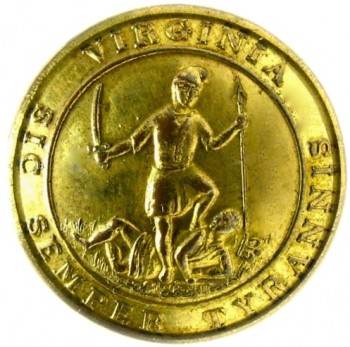 1830's Virginia 22.3mm Virginia campaign PG 5VA2D-VA105.C.1 sword & spear point upward georgewashingtoninauguralbuttons.com 01