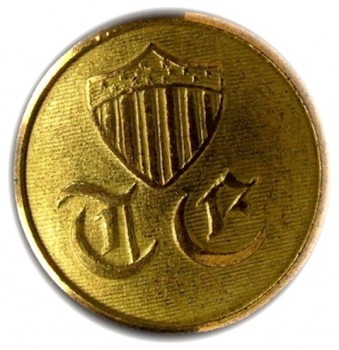 1832 Topographical Engineers 23mm convex brass georgewashingtoninauguralbuttons.com O