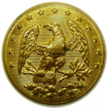 1840-50's Florida 2mm State Seal Militia 20mm gild brass georgewashingtoninauguralbuttons.com o
