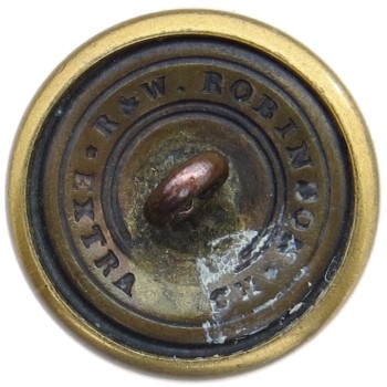 1843 Rhode Island Guard 22.74mm Gilt Brass RI242A.1 RI31 PD $200 02-16-16 Georgewashingtoninauguralbuttons.com R