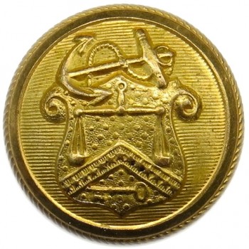 1850'S Revenue Marine 22.95mm Gilt Brass Albert's FD 4 : Tices RM 209 PD $75. 06-09-13 O