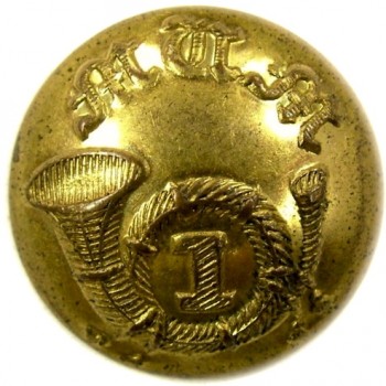 1854 MASSACHUSETTS VOULENTEER MILITIA 15.3MM GILDED BRASS CUFF 1ST REG. OF VOL. INFANTRY. ALBERT MS41-TICES MS214As.1 georgewashingtoninauguralbuttons.com o