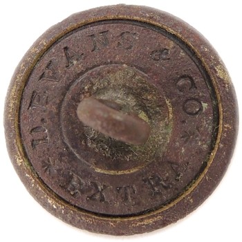 1855-60 Vermont 15.3mm Gilt Brass Wide Rim VT 235Ds.1 RJ silversteins georgewashingtoninauguralbuttons.com R