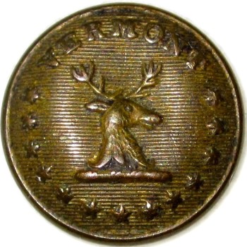 1855-60's Vermont Militia Scovill-MFG Co. VT 235As.3 RJ Silverstein's georgewashingtoninauguralbuttons.com O1