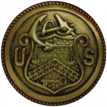 1859 Revenue Cutter FD-9-A  23mm Gilt Brass rj silversteins georgewashingtoninauguralbuttons.com O