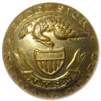 1860-70's NEW YORK ARTILLERY NATIONAL GUARD 21.02MM GILT BRASS 2-PIECE ALBERT'S NY 21 TICE'S NY 211 RJ Silverstein's geoergewashingtoninauguralbuttons.com O