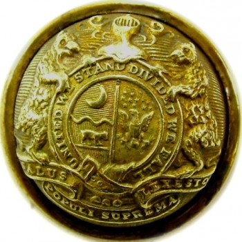 1860 Missouri State Seal 22.3mm Gild Brass MO 200 RJ Silversteins georgewashingtonbuttons.com O