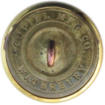 1860's Alabama Mobil Cadets 24.08mm Gilt Brass Orig Shank Tice AB252A.1 : Albert AB6A RJ Silversteins Georgewashingtoninauguralbuttons.com R