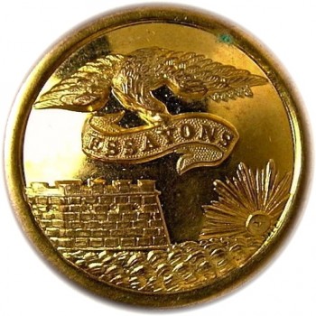 1860's Federal Engineers 23.1mm Gilt Brass Albert EG6 Tice EG215G.1 RJ Silversteins georgewashingtoninauguralbuttons.com O