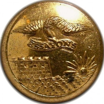 1860's Federal Engineers 23.1mm Gilt Brass Albert EG6 Tice EG215G.UNLISTED RJ Silversteins georgewashingtoninauguralbuttons.com O
