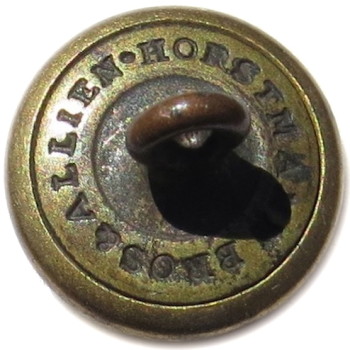 1860's NEW YORK NATIONAL GUARD 14.02mm BRASS 2-PIECE (Prob. Steele & Johson Made) Albert NY 18 Unl. B:M TICE NY 208AS.2 PD $35.00 4-4-13 R