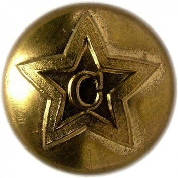 1860's TEXAS CONFEDERATE 5 POINTED LONE STAR 15.5mm TX 22 tx242As.1 RJ Silverstein's georgewashingtoninauguralbuttons.com O