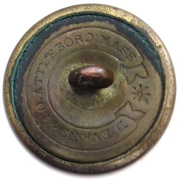 1865-Post Massachusetts Militia Independent Corps of Cadets 23.23mm Gilt Brass MS 202c.1 - MS 30 georgewashingtoninauguralbuttons.com R