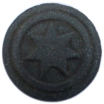CONFEDERATE CHEROKEE INDIAN ROSE N.C. 1830'S OR 1840'S 22MM. DUG IN VIRGINIA RJ Silverstein's Georgewashingtoninauguralbuttons.com R