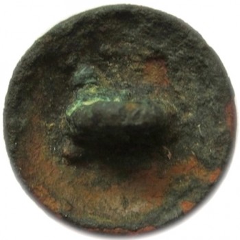 CONFEDERATE TEXAS CAVALRY 20MM. T. MILLER LOCAL CAST YELLOW METAL ROMAN C ON A LINED FIELD TICE's CSC280A.2 VERY RARE EXCAV. GULF COAST NEAR HUSTON