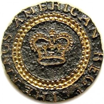 Kings Regiment cuff button bought out of Canada Dales Button