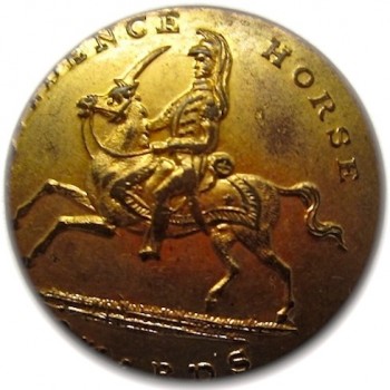 Rhode Island Providence Horse Guard 1842-48 22mm Gilded Brass georgewashingtoninauguralbuttons.com O