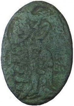 ZN-1789 GWI 19 Washington Cuff Holding New Constitution oval copper B