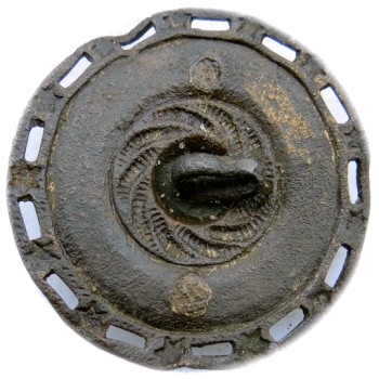 1775-89 Rattlesnake 29.66mm Gilt Brass French Officer RJ Silverstein's georgewashingtoninauguralbuttons.com R