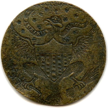 GWI 2-B 35mm Copper No Shank Bought New Hampshire Coin Show by Pete Boisvert