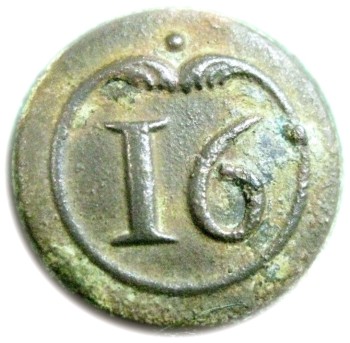 1775 16th Regt. French 16mm cuff o