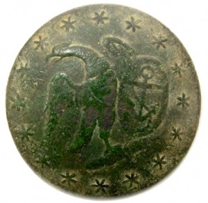 1810-30's Navy 25mm Gilt Brass NA 36-A RJ Silverstein's georgewashingtoninauguralbuttons.com O