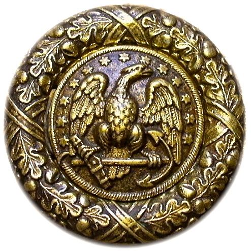 1852 Navy 2-Piece Dress Sword Belt Buckle