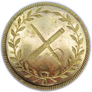 1812 British Generals Button 24.53mm Orig Shank Georgewashingtoninauguralbuttons.com O