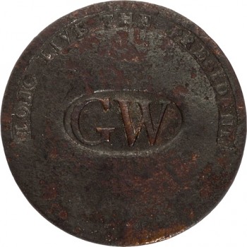 GWI 11-A 34mm Copper Orig shank HA Auctions April 2015 georgewashingtoninauguralbuttons.com A 46