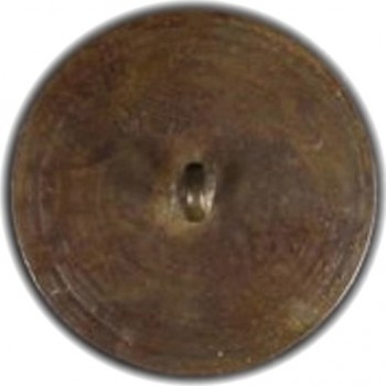 WI 1-C 34mm Copper Lathe Turned Button rj Silverstein's georgewashingtoninauguralbuttons.com A-48-Ar