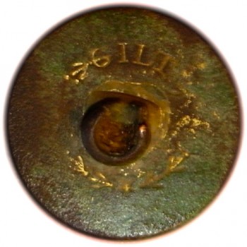 1793 King & Constitution Irish Loyalsit 23mm Gilt Brass LLTK-6-Br
