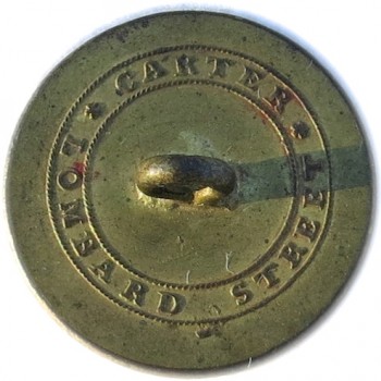 1802 US Navy 23mm Gilt Brass Orig Shank 16 six point stars RJ Silversteins georgewashingtoninauguralbuttons.com RR