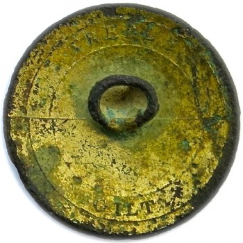 1810-1830's US Navy 22.69mm Gilt Brass Albert's NA 52 15 Six Point Star Orig Shank Bent Over Dug on St. Simons Island, Georgia georgewashingtoninauguralbuttons.com R
