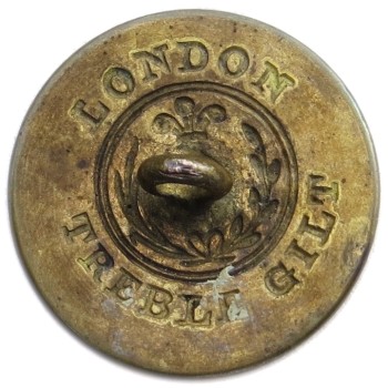 1812-1829 New York State Militia 22.39mm Gilt Brass NY100A.15 : NY 10 georgewashingtoninauguralbuttons.com R